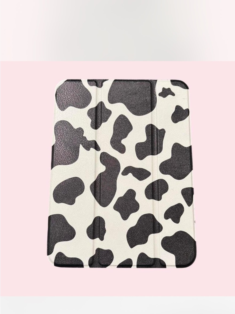Cow Print Tablet Case - Black & White